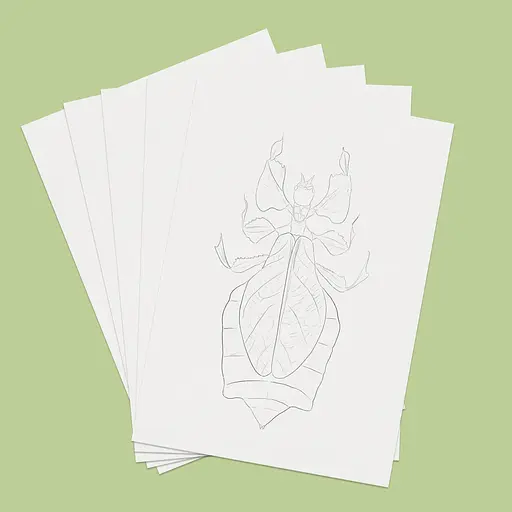 Открытки для раскраски Насекомые - Ольга Марс - фото 4