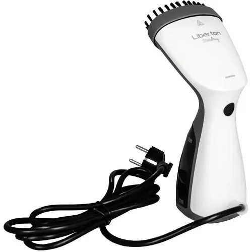Отпариватель Liberton LHS-6905, White/Grey, 1000W, постоянный пар 18 г/мин, объем бака для воды 140мл, вертикальное и горизонтальное отпаривание, антикапля, автоотключение - фото 8