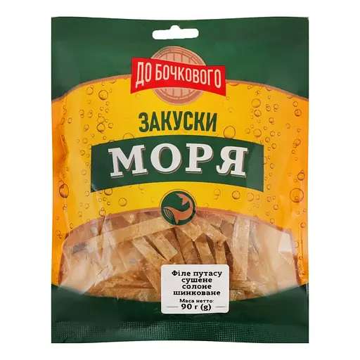 Филе путаса К Бочковому сушеное соленое шинкованое 90 г