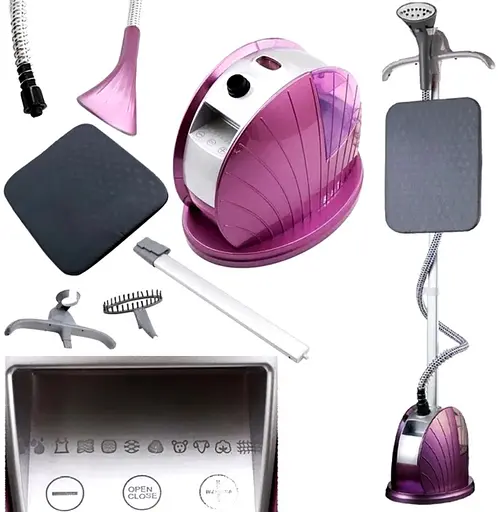 Вертикальний ручний відпарювач RAF R.3036 парогенератор з дошкою 1800 Вт Бузковий - фото 4