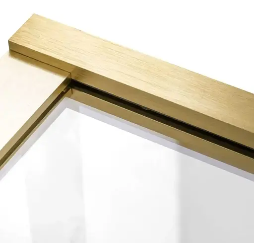 Шторка для ванни Rea Elegant 70 brushed gold нерухома REA-W6600, Універсальна, прозорий, золотий - фото 6