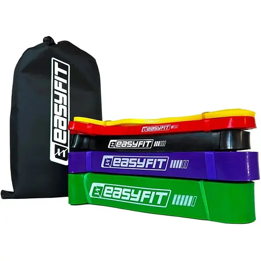 Резиновые петли EasyFit: набор 1-65 кг 5 шт. (EF-1655s) - фото 1