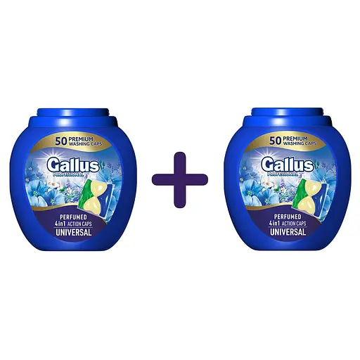 Капсула для стирки Gallus Professional Perfumed 4в1 Univesal 50 стирок Парфюмированная 100 шт. (2 уп. х 50 шт.)