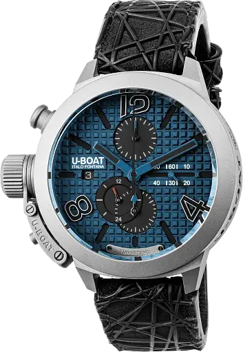Часы U-Boat Classico 45mm Titanium Tungsten Blue 3003