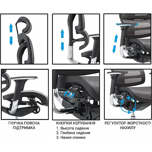 Офисное кресло GT Racer X-702L Black (W-21 B-41 (X-702L Black (W-21 B-41)) - фото 5