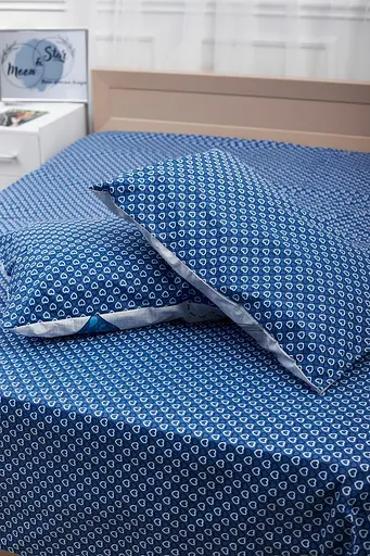 Комплект постільної білизни Moon&Star King Size 220x240 наволочки 2х40х60 Bessi Love Бязь Gold Люкс - фото 7