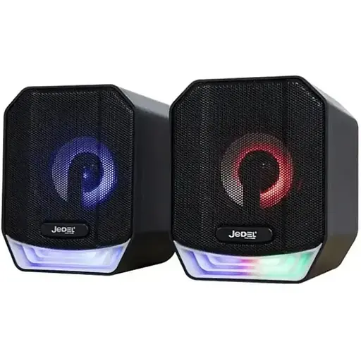 Настільні колонки Jedel S-561 з LED підсвічуванням 2x3W чорний - фото 1