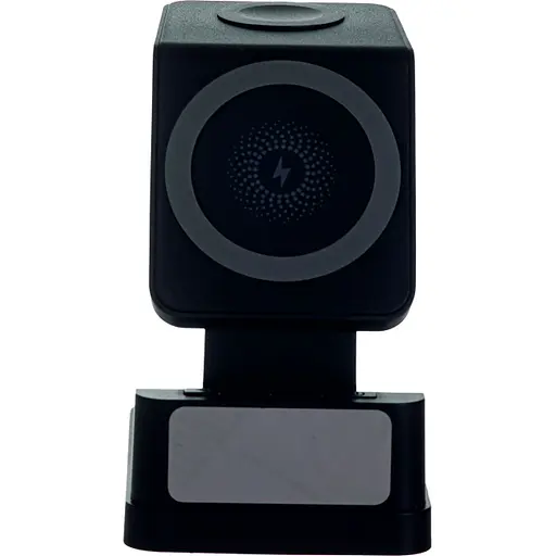 Беспроводное зарядное устройство для TheGeneral FlashCharge 15W с часами черное (40051219-01) - фото 5