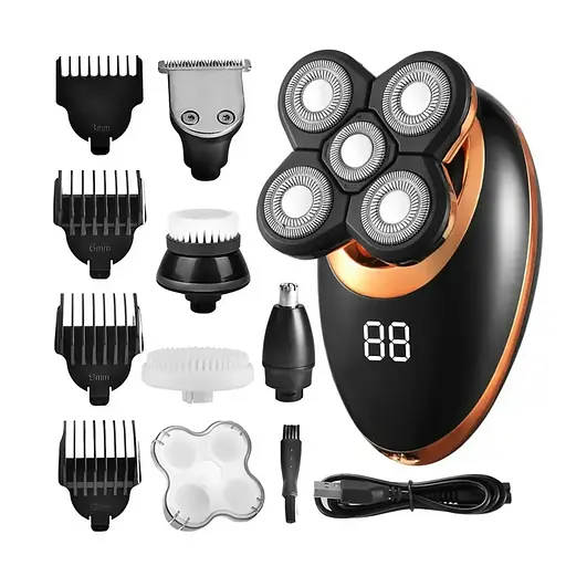 Електробритва акумуляторна VGR V-316 LCD (5 в 1) тример машинка для стрижки волосся - фото 5