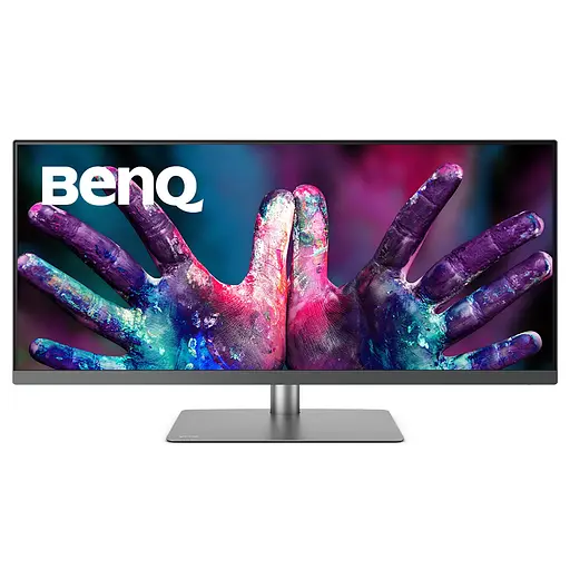 TFT 34" BenQ PD3420Q, IPS, WQHD, 2 x HDMI, DP, USB-C, USB-hub, HAS, колонки, темно-сірий - фото 2