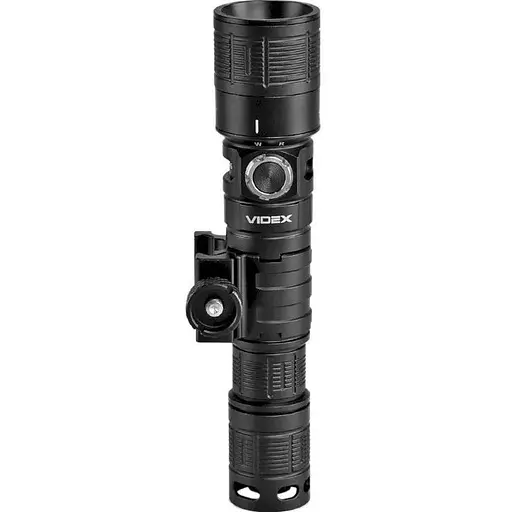Ліхтар ручний Videx AT366, чорний, 1000 Лм, 5000K, до 200 м, 5 режимів роботи, лінзи із загартованого скла, світлодіод Luminus - фото 1