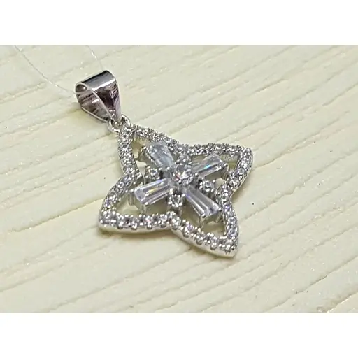 Срібна підвіска Подіум з фіанітами. GP1571 - фото 2