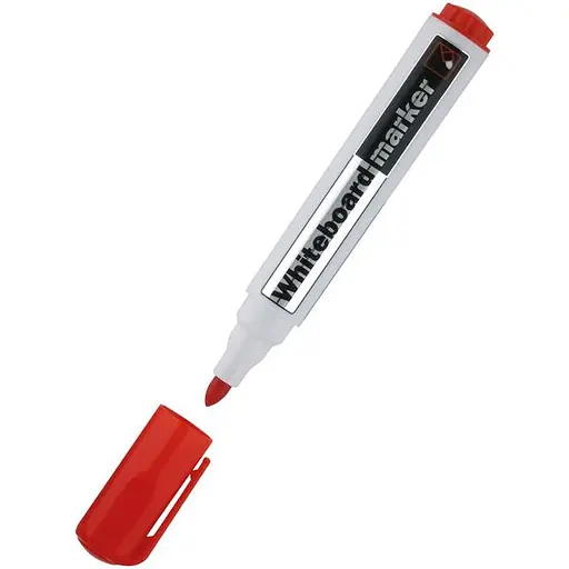 Набор маркеров Axent Whiteboard D2800 круглый 2 мм 12 шт. красный (D2800-06)