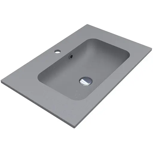 Умивальник Miraggio Della 700 mirastone gray 0000986, Сірий - фото 1