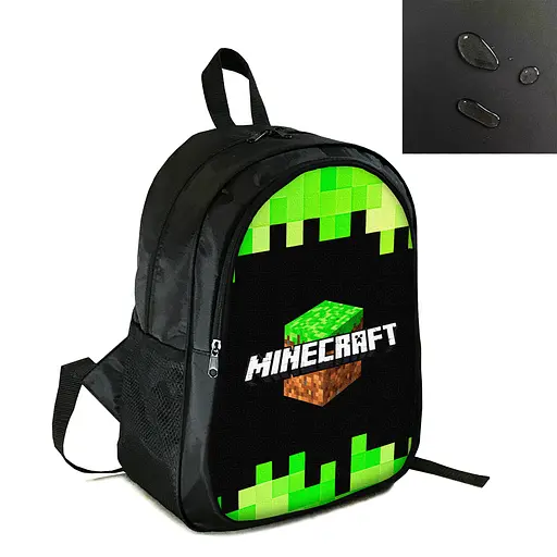 Рюкзак городской/школьный 38×28см с принтом Minecraft детский, подростковый, спортивный (4155)