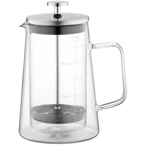 Френч-пресс Ardesto Black Mars с двойными стенками 650 мл (AR1906DWB) - фото 1