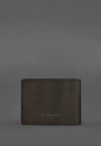 Кожаная обложка на удостоверение морской охраны темно-коричневая - фото 4