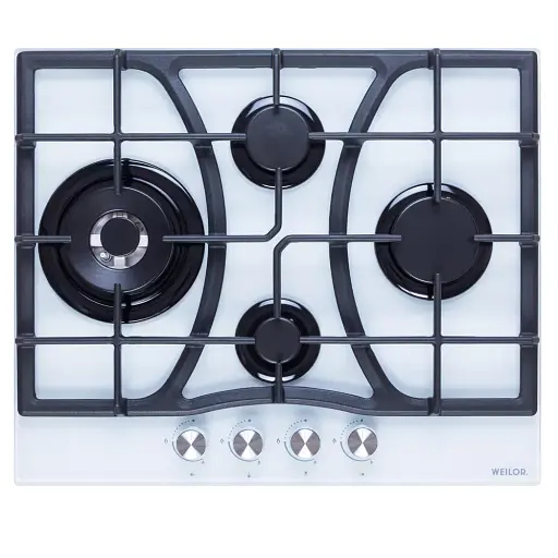 Поверхня газова на склі Weilor GG W 614 WH