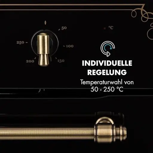 Вбудована духовка Klarstein Victoria Retro 70 л (10032460) Чорний - фото 5