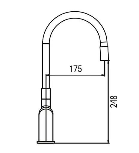 Змішувач для кухні Koer KB-70029-01 хром (KR5486) - фото 2
