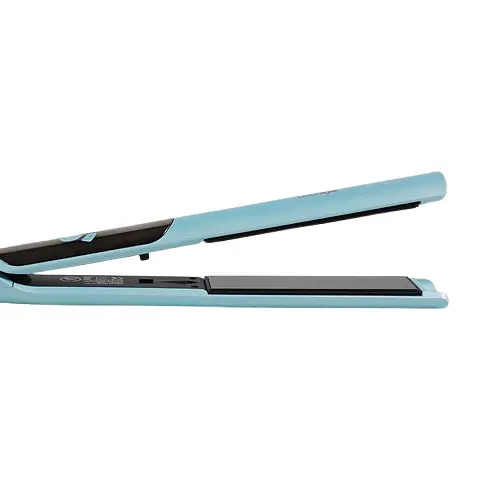 Випрямляч для волосся DSP 10265 з керамічним покриття з LED дисплеєм Блакитний - фото 2