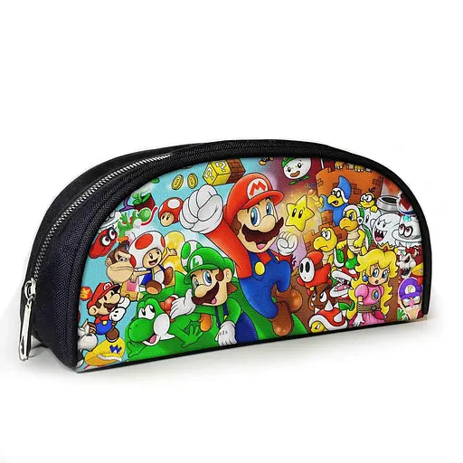 Пенал шкільний з принтом Супер Маріо 23х10х8 см з принтом для хлопчика (3806)