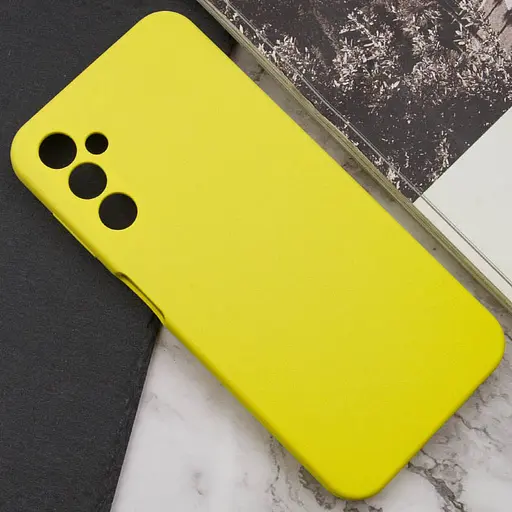 Чехол Lakshmi Silicone Cover Full Camera AAA для Samsung Galaxy A14 4G/5G Желтый/Yellow - фото 5