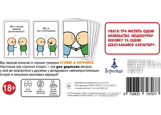 Настільна гра Ігромаг Цинічні історії (Joking Hazard) (укр.) (6902) - фото 3