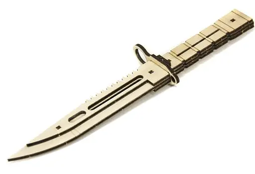Дерев'яний конструктор Ніж Багнет 16 деталей - фото 1