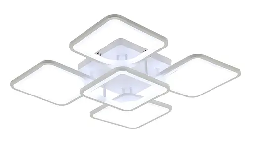 Люстра светодиодная акриловая 6112-5 WT 86W - фото 4