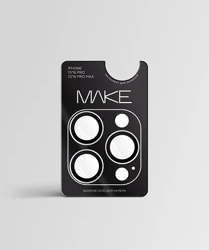 Захисне скло для камери MAKE Apple iPhone 17 Pro Ultra+ Glass - фото 8