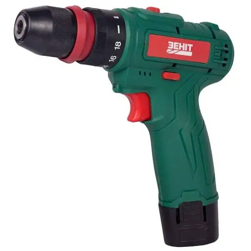 Шурупокрут-дриль акумуляторний Zenit США-12/15 S1 DFR 12В 1х1.5 А/год 18 Нм 350·1350 об/хв 0.95 кг
