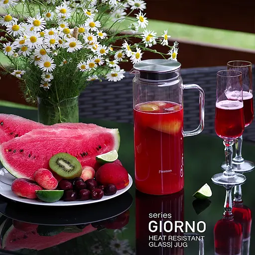 Кувшин Fissman Giorno для горячих и холодных напитков с фильтром 1 л (6437) - фото 6