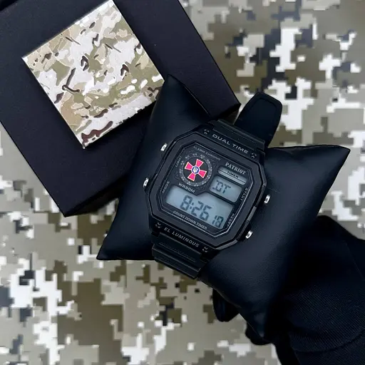 Наручные часы мужские 010BKSU ЗСУ Чорные + Коробка. Patriot acs0031026 - фото 2