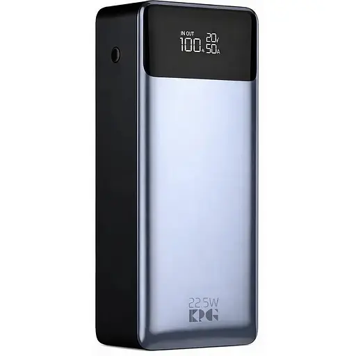 Портативное зарядное устройство Power Bank KP KPG-307 30000 mAh с дисплеем 2 в 1 Черный - фото 1