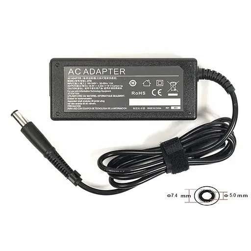 Блок живлення для ноутбуків PowerPlant HP 220V, 19.5V 65W 3.33A (7.4*5.0)