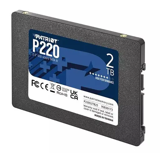 SSD накопитель 2 Tb 2.5" SATA3 PATRIOT P220 P220S2TB25 - фото 2