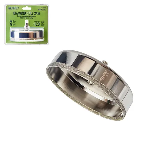 Свердло корончате Alloid Building Tools алмазне по склу та кераміці 120 мм (GS-50120) - фото 2