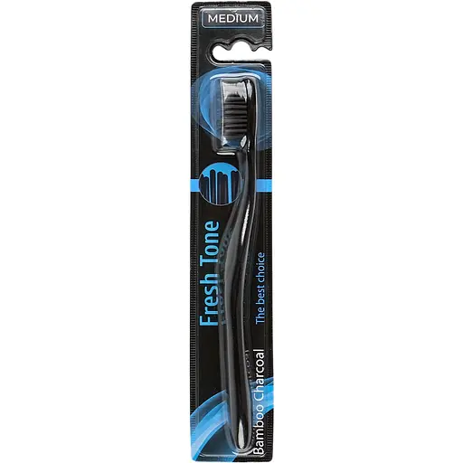 Зубная щетка Fresh Tone Bamboo Charcoal Medium - фото 1