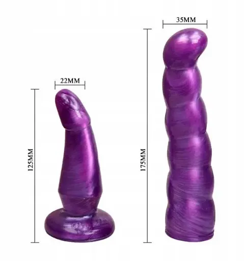 Страпон двойной I'MCUM Amethyst Pleasure Фиолетовый (IM-KYJ241) - фото 2