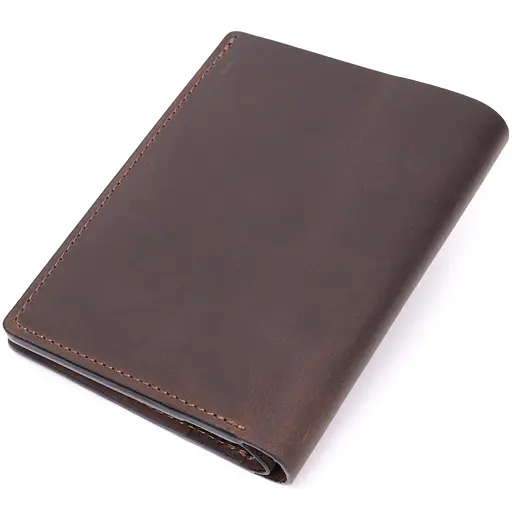 Шкіряний чоловічий гаманець Grande Pelle 12х14.5х1 см acs0026940 - фото 2