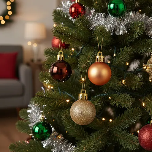 Набір куль Anhui Tianhui Ялинка 3 см 17 шт. (951681)