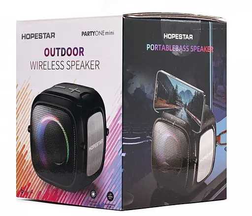 Колонка портативна Hopestar Party One Mini чорно-зелена - фото 5