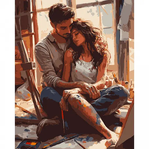 Картина по номерам Santi Влюбленные 40х50 см (955771) - фото 1