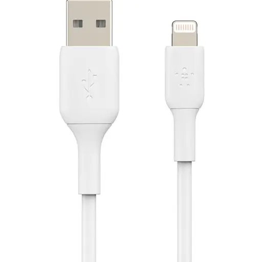 Кабель Belkin USB-A - Lightning, PVC заряджання/синхронізації 1м, 12Вт, PVC, білий - фото 6