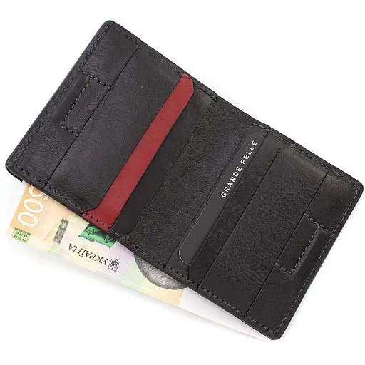 Мужской кожаный кошелек Grande Pelle acs0029296 - фото 2