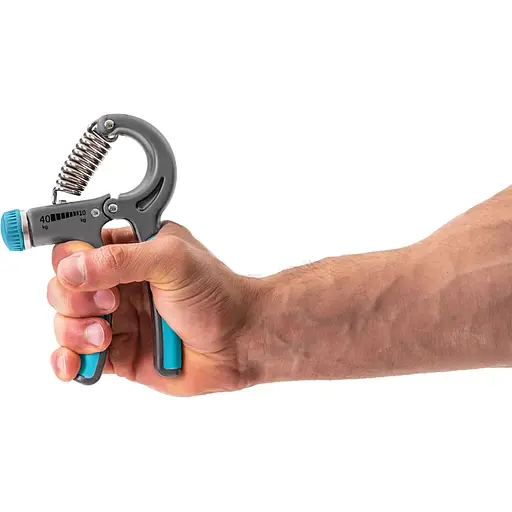 Эспандер регулируемый Hop-Sport 10-40кг HS-P040HG серо-голубой - фото 4