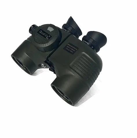 Бинокль Boshile 7х50 круг с дальномерной сеткой и компасом (Зеленый) - фото 2
