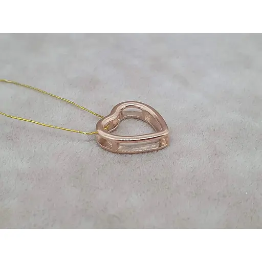 Золота підвіска Платон Серце. 1П122/00Б - фото 2