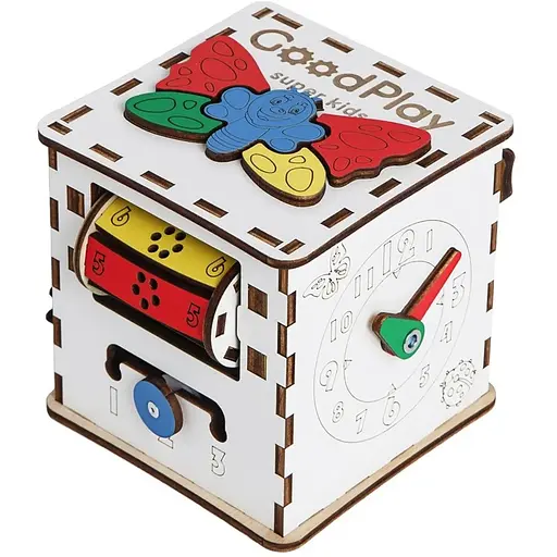 Бізікуб GoodPlay Малюк розвиваючий 12х12х12 см (K 001) - фото 2